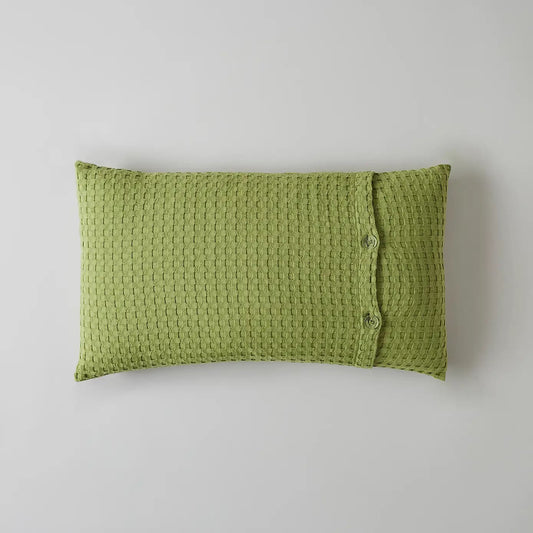 fern cushion with a textured waffle Boudoir design