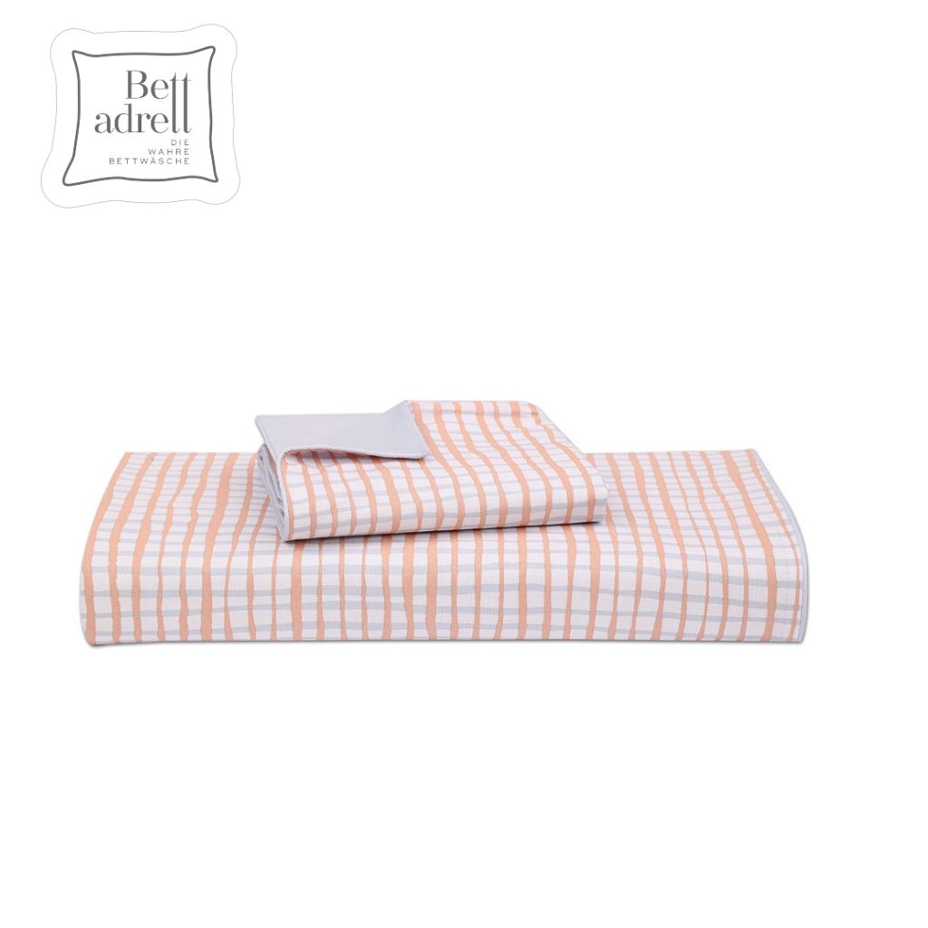 100% Percale Cotton Duvet Cover Set Irregular Grid - Wholesale