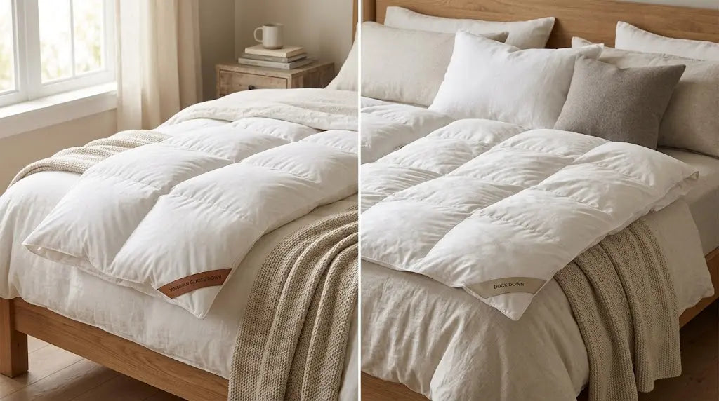 Canadian Goose Down vs Duck Down Duvets: Which One Is Better for Sleep?