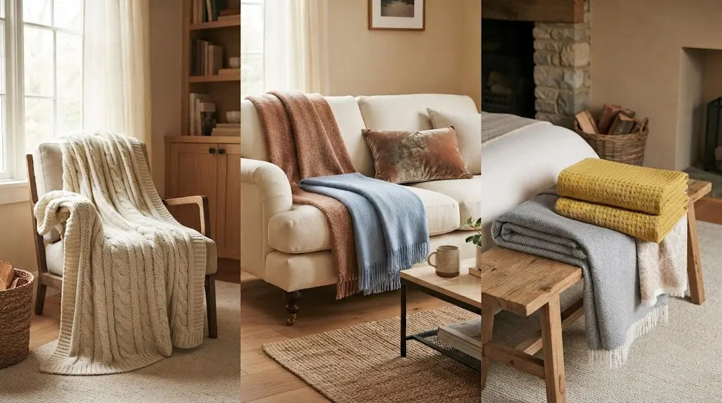 How to Choose the Perfect Throw Blanket for Every Room in Your Home