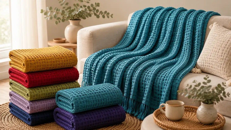 Why Cotton Throw Blankets Are Best for Year-Round Comfort