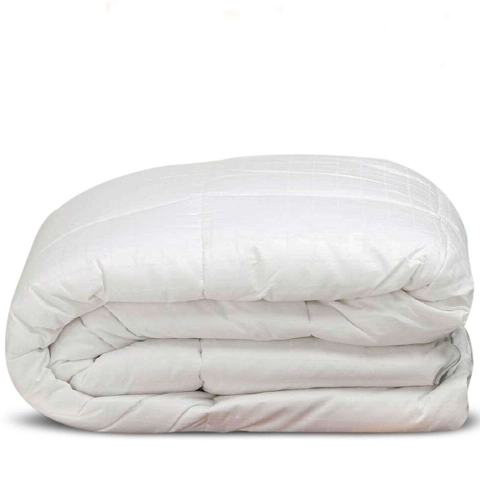 Natural Merino Wool Fiber 400T/C Egyptian Cotton Cover Duvet Super King Bed