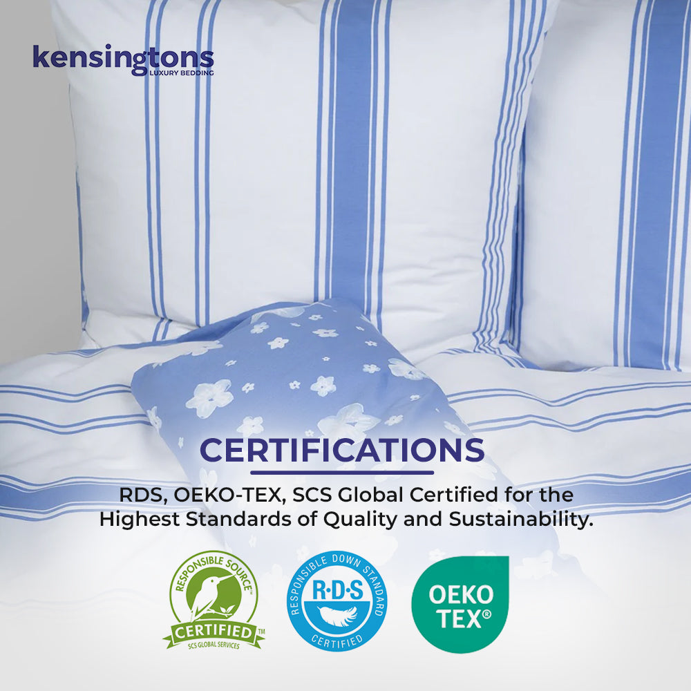 100% Percale Cotton Duvet Cover Set Stripe Design 1  - Wholesale