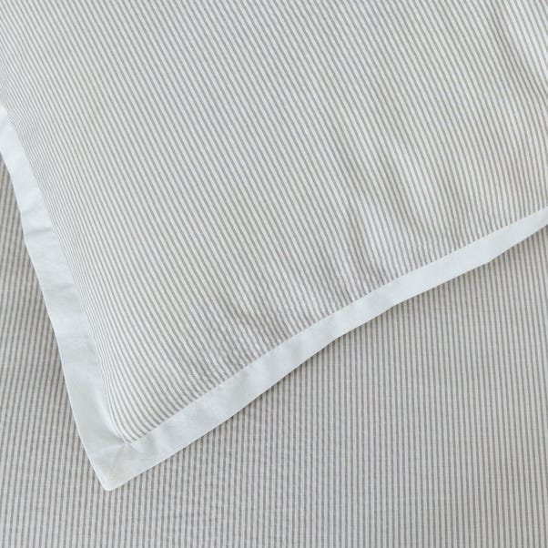 Pillowcase White Boho striped design 