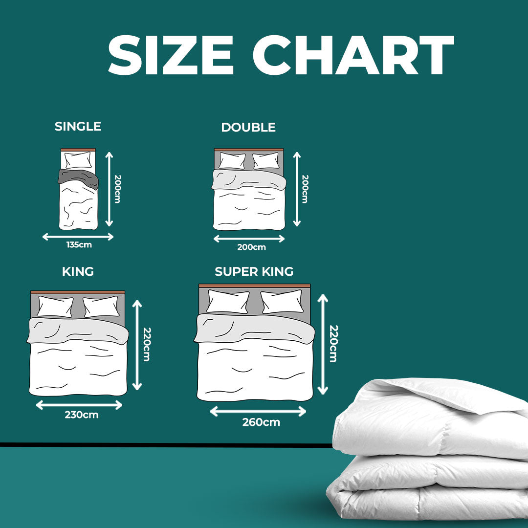 Raymat™ 100% Luxury Siberian Goose Down Duvet - Super King