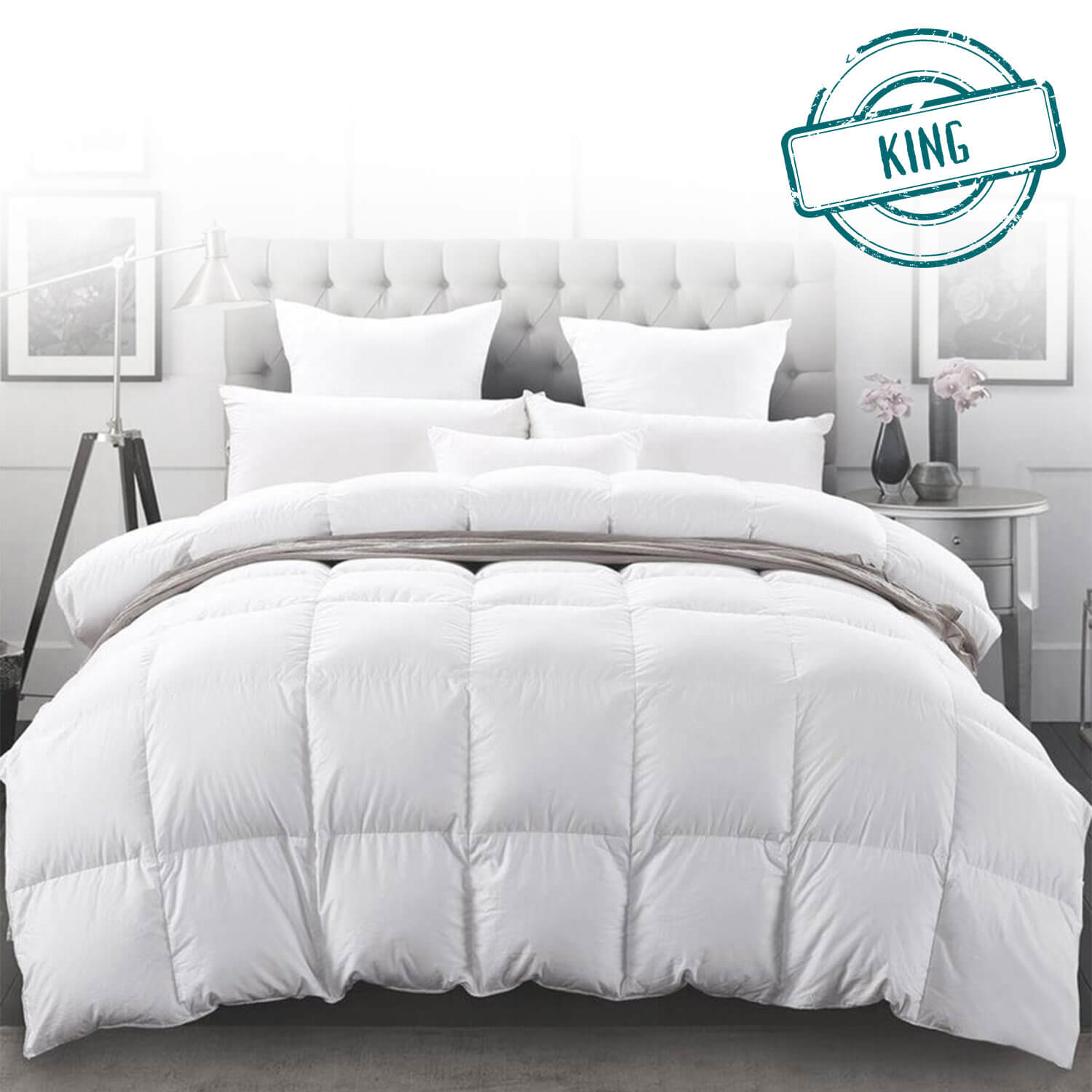 MAISY Dark Purple Duvet Cover Set – Queen/King/Super King – Soft Polyester, Modern Style (M367)