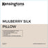Egyptian Cotton Cover, Silk Mulberry Filled Pillows 1300G