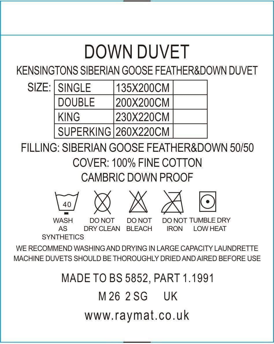 Kensingtons-Super-Soft-Down-Single-Bed-Duvet-50/50