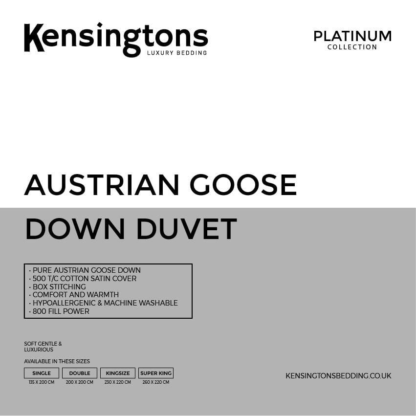 Kensingtons-Platinum-100%-Austrian-Goose-Down-Double-Bed-Duvet