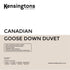 Canadian-Goose-Down-Double-Bed-Duvet-13.5-Tog