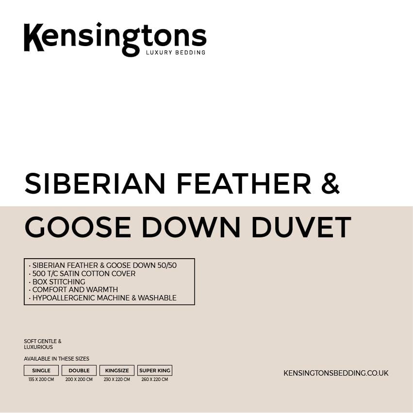 Kensingtons-Super-Soft-Siberian-Down-Bed-Duvet-50/50